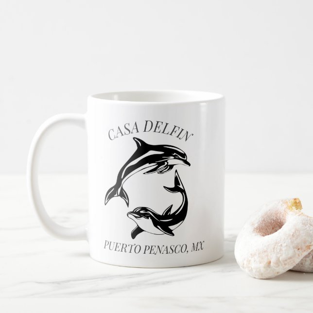 Dolphin House Beach STR Hyreshem Kaffemugg (Med munk)