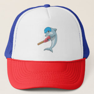 Dolphin i Cricket med Cricket fladdermus Keps