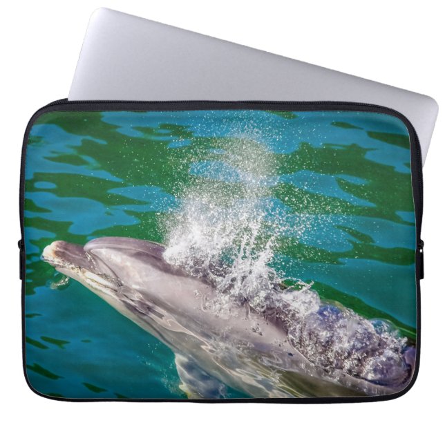Dolphin i Milford Ljud, Nya Zeeland Laptop Fodral (Framsidan)