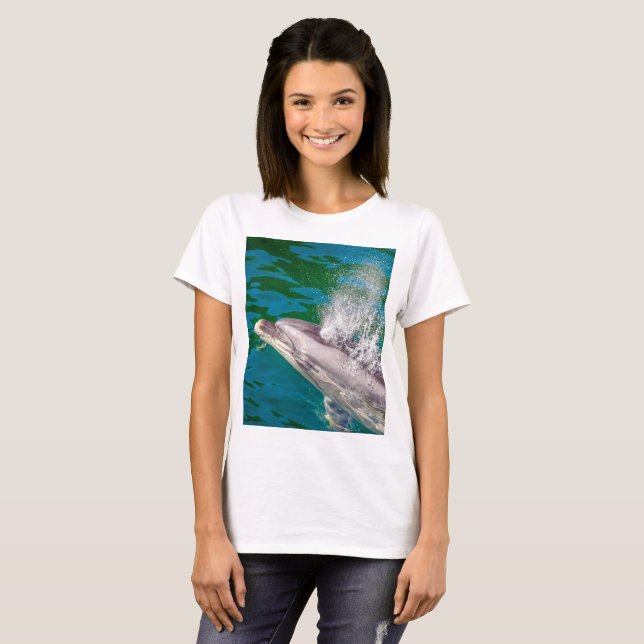 Dolphin i Milford Ljud, Nya Zeeland T Shirt (Hel framsida)