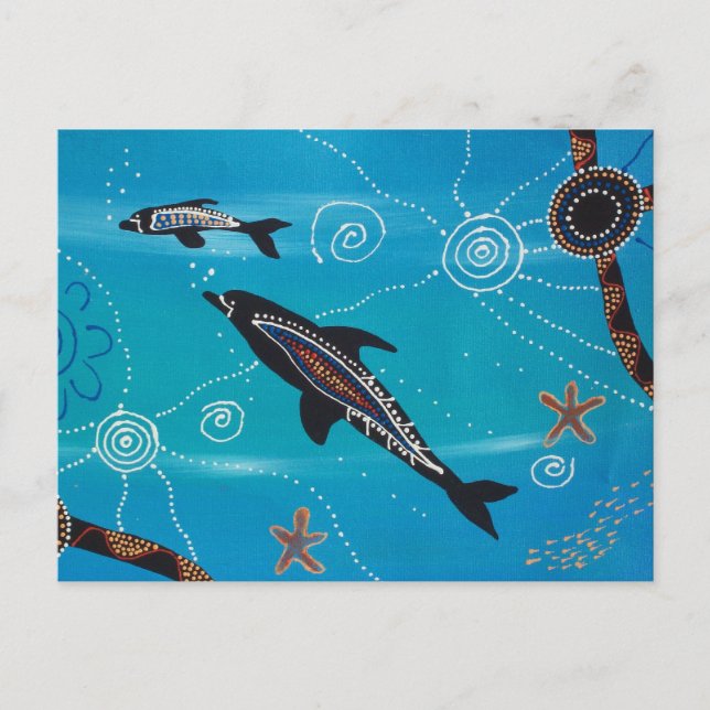 Dolphin I Vykort (Framsida)