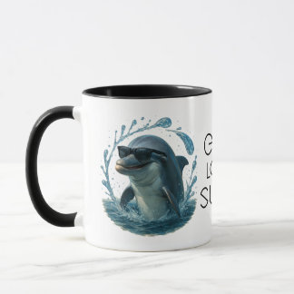 Dolphin in Shades – Whale & Dolphin Day ELGIS Mugg