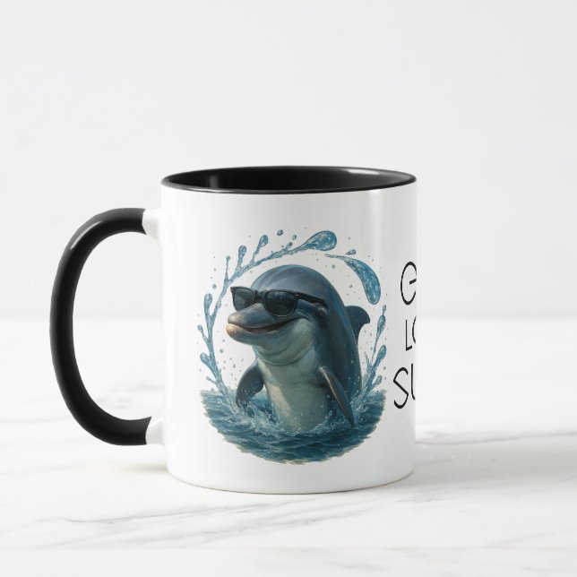 Dolphin in Shades – Whale & Dolphin Day ELGIS Mugg (Vänster)