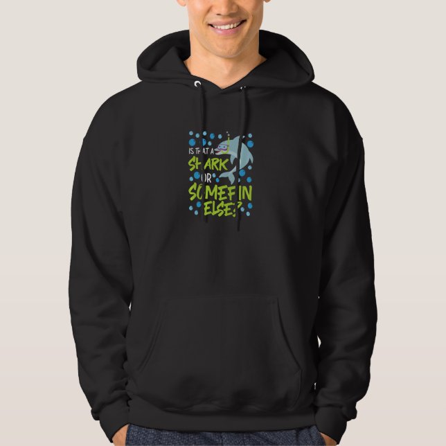 Dolphin Is That A Shark Or Somefin Else Pul Hoodie (Framsida)
