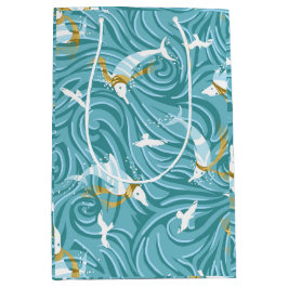 Dolphin Joy Tropical Nautical Jul/Aqua, Guld