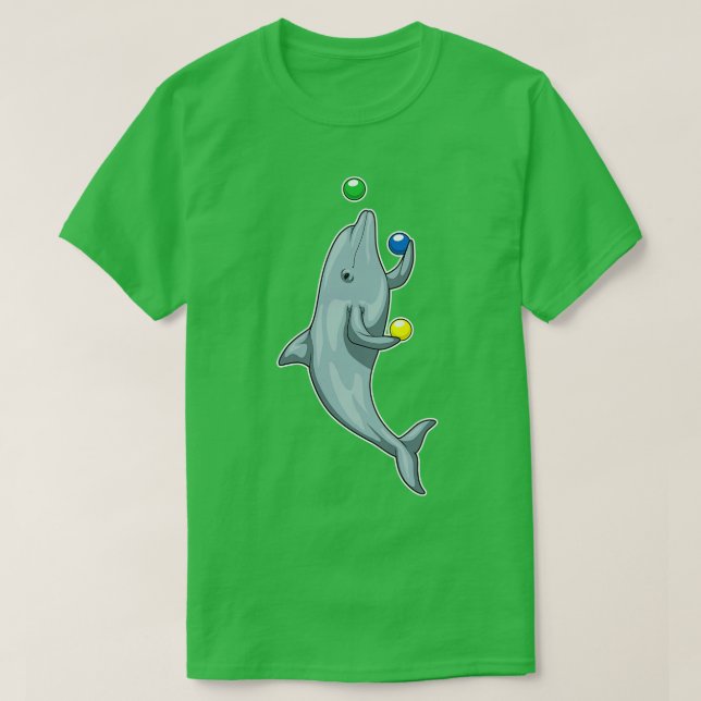 Dolphin Juggler Juggle T Shirt (Design framsida)