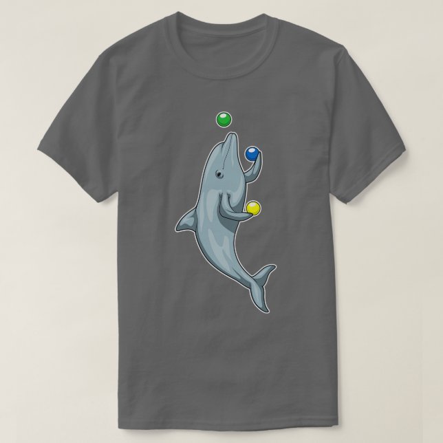 Dolphin Juggler Juggle T Shirt (Design framsida)