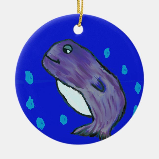 Dolphin Julgransprydnad Keramik (Framsidan)