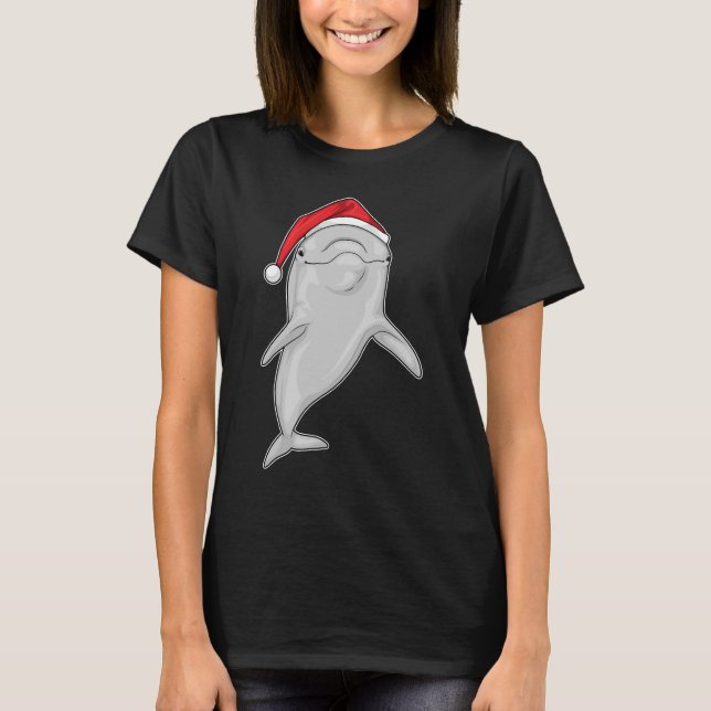 Dolphin jultomhatt t shirt (Framsida)