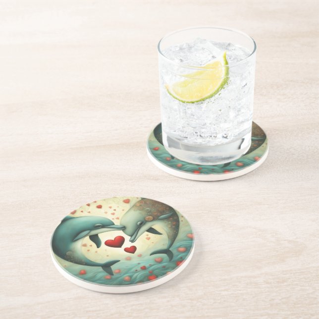 Dolphin Kärlek 2 Underlägg (Sidan)