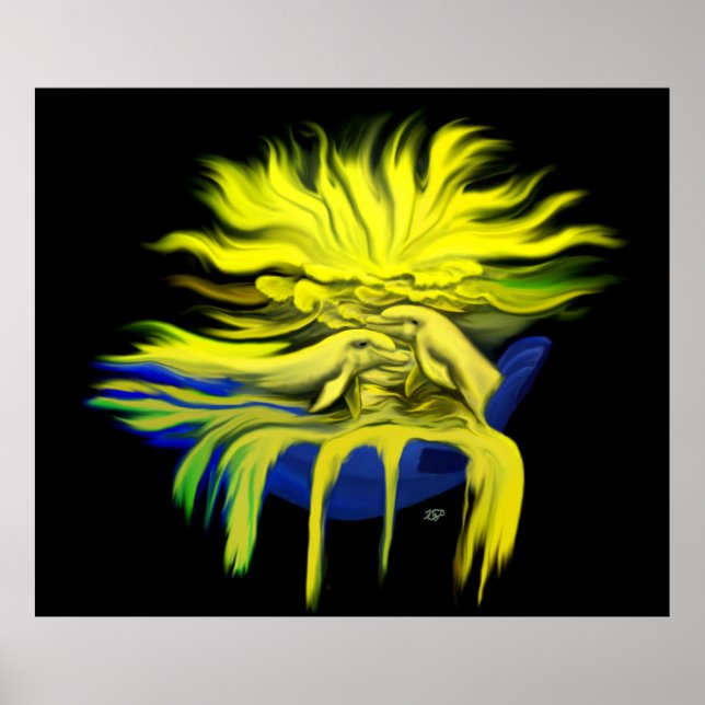 Dolphin Kärlek Poster (Framsidan)