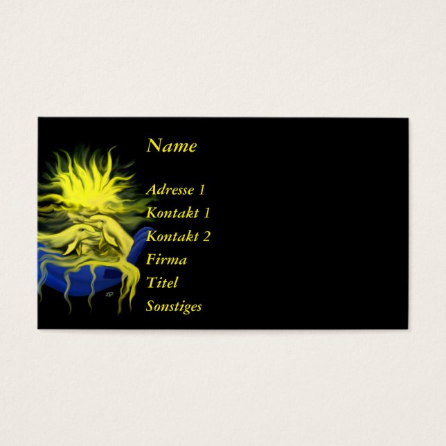 Dolphin Kärlek Visitkort (Framsidan)