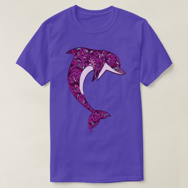 Dolphin Lila T Shirt (Design framsida)
