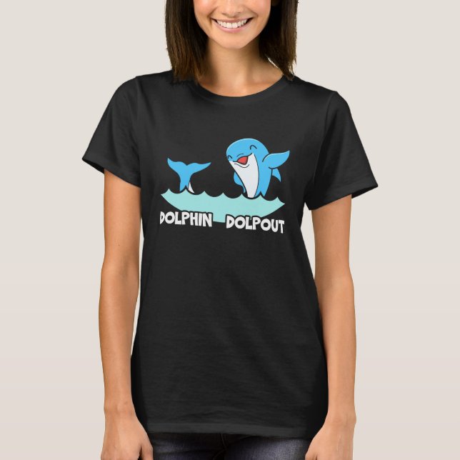 Dolphin Lover Marine Biology Underwater Animal 9 T Shirt (Framsida)