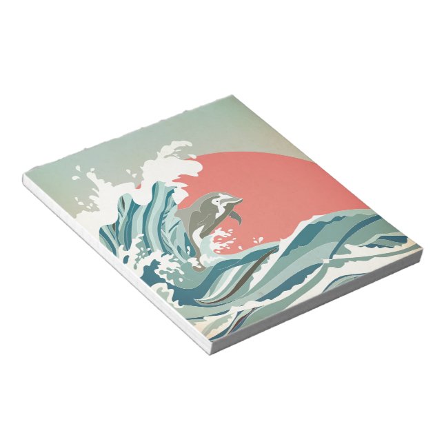 Dolphin lycka anteckningsblock (Vinklad)