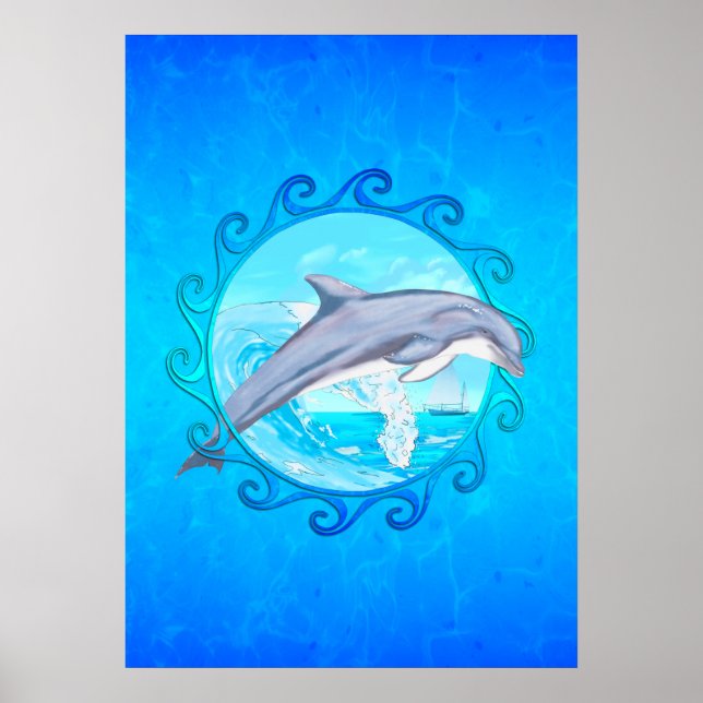 Dolphin Maori Sol Poster (Framsidan)