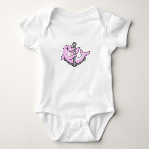 Dolphin med Anchor T Shirt