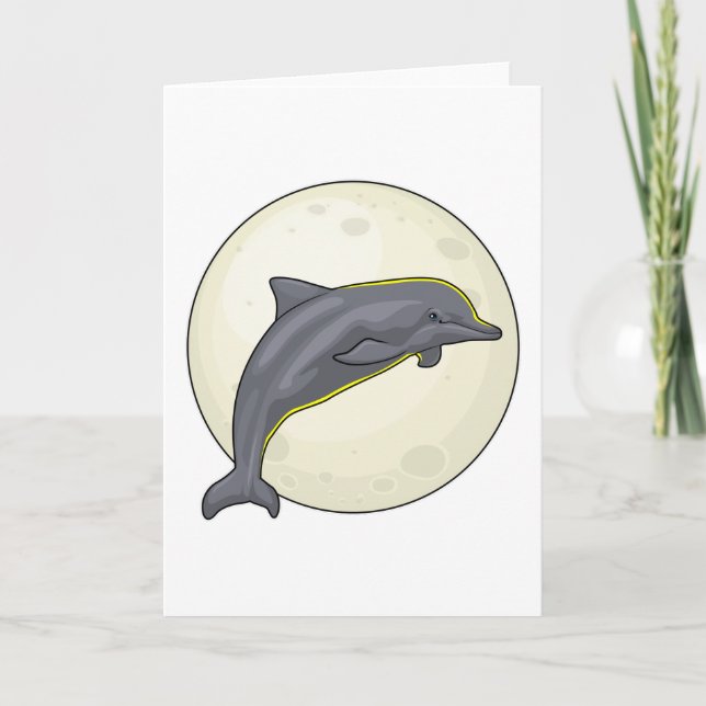 Dolphin med Måne Kort (Framsida)