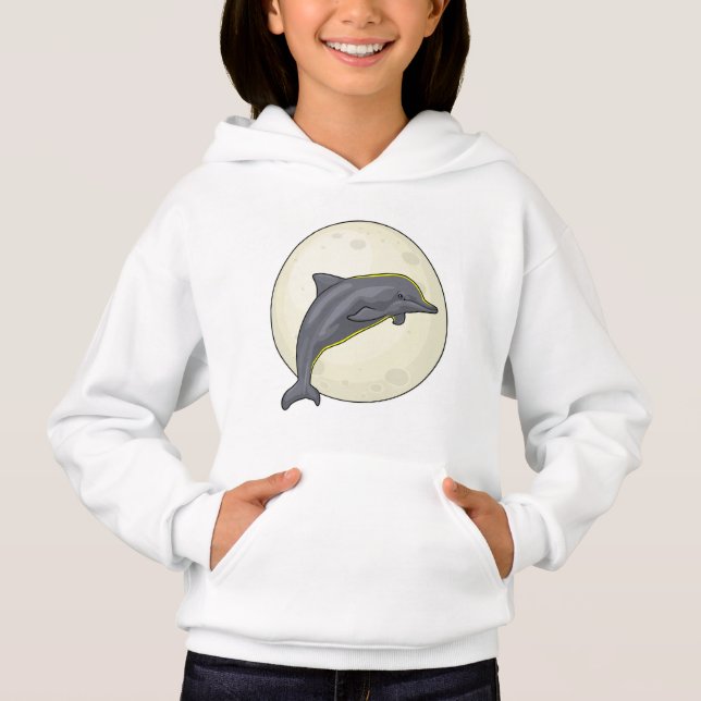 Dolphin med Måne T Shirt (Framsida)