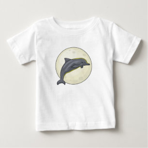 Dolphin med Måne T Shirt