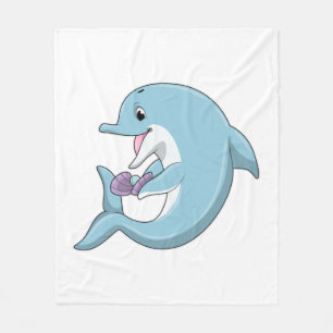 Dolphin med Pearl Fleecefilt