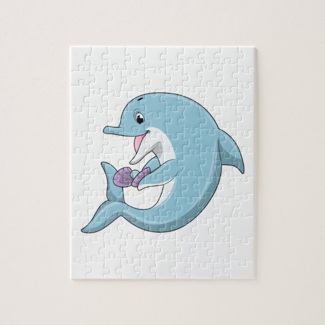 Dolphin med Pearl Pussel (Vertikal)