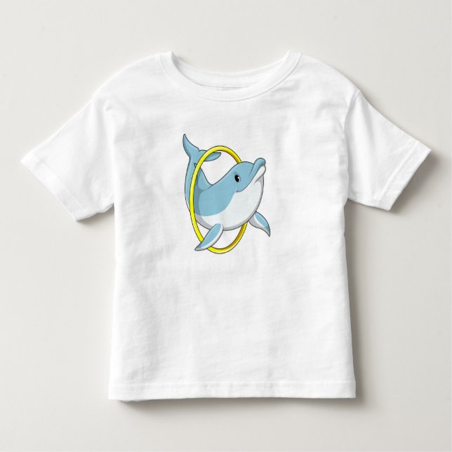 Dolphin med Ring T Shirt (Framsida)