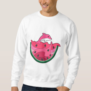 Dolphin med Watermelon Lång Ärmad Tröja
