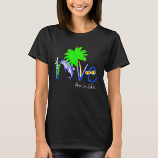 Dolphin Mimilife Coconut Dolphin and Beach Campin T Shirt