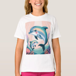 Dolphin Mom and Baby T Shirt