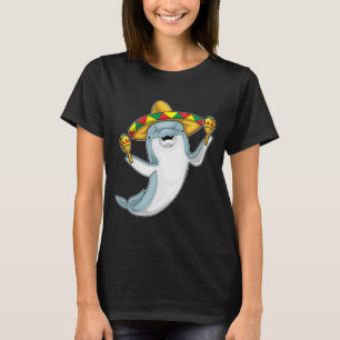 Dolphin Musician Maracas Music T Shirt