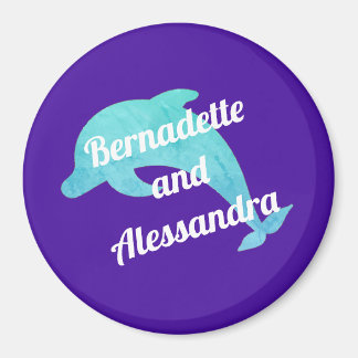 Dolphin on Lila Stateroom Door Marker Magnet