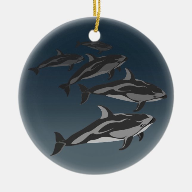 Dolphin Ornament Personlig Dolphin Art Ornament (Framsidan)