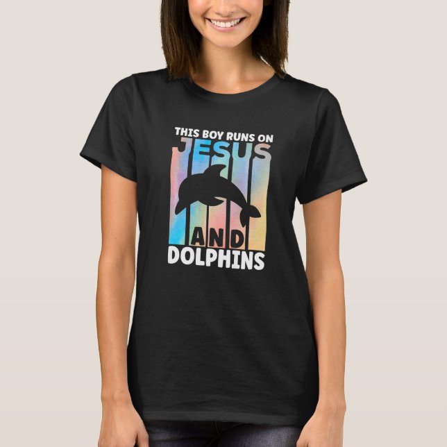 Dolphin Outfit for Dolphin Lovers Apparel for Boys T Shirt (Framsida)