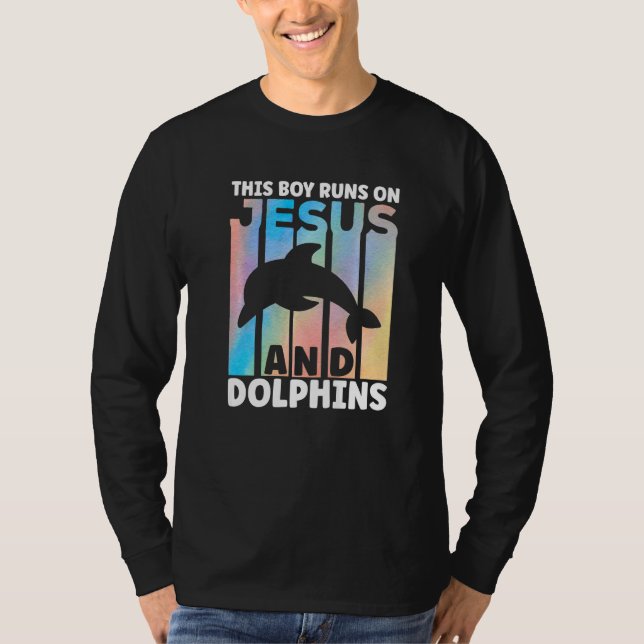Dolphin Outfit for Dolphin Lovers Apparel for Boys T Shirt (Framsida)
