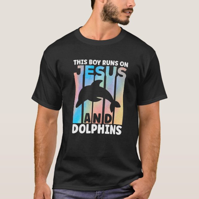 Dolphin Outfit for Dolphin Lovers Apparel for Boys T Shirt (Framsida)