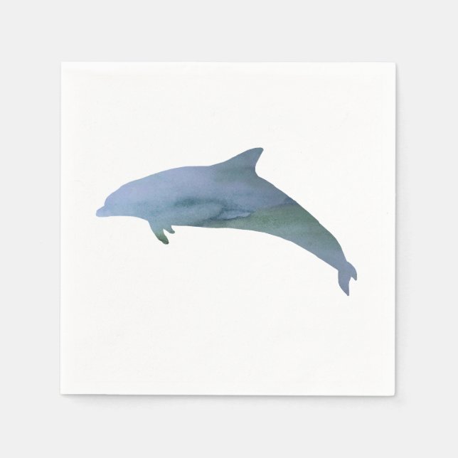 Dolphin Painting Ocean Pappersservett (Framsidan)