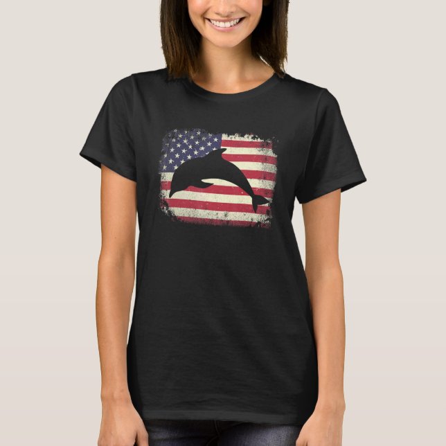 Dolphin Pappa Mamma T Shirt (Framsida)
