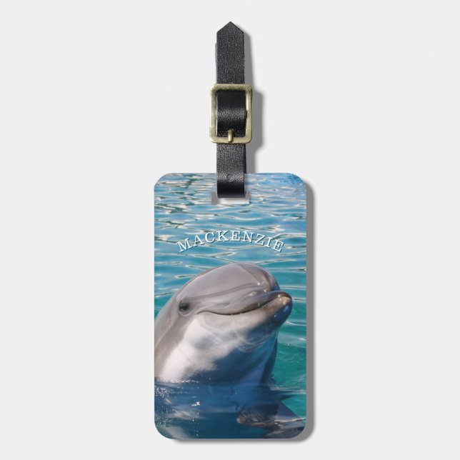 Dolphin-Personlig Bagagebricka (Vertikal Framsida)