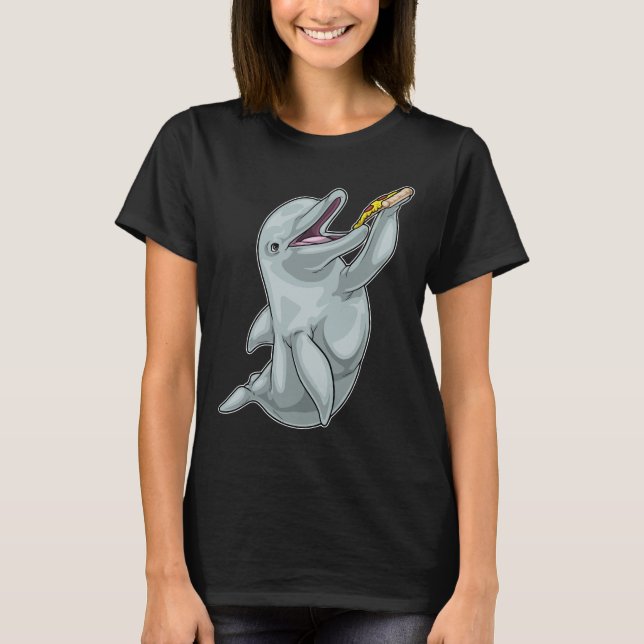 Dolphin Pizza T Shirt (Framsida)