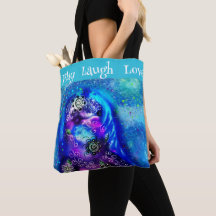 Dolphin Play Laugh Kärlek Whimsical Painting Art