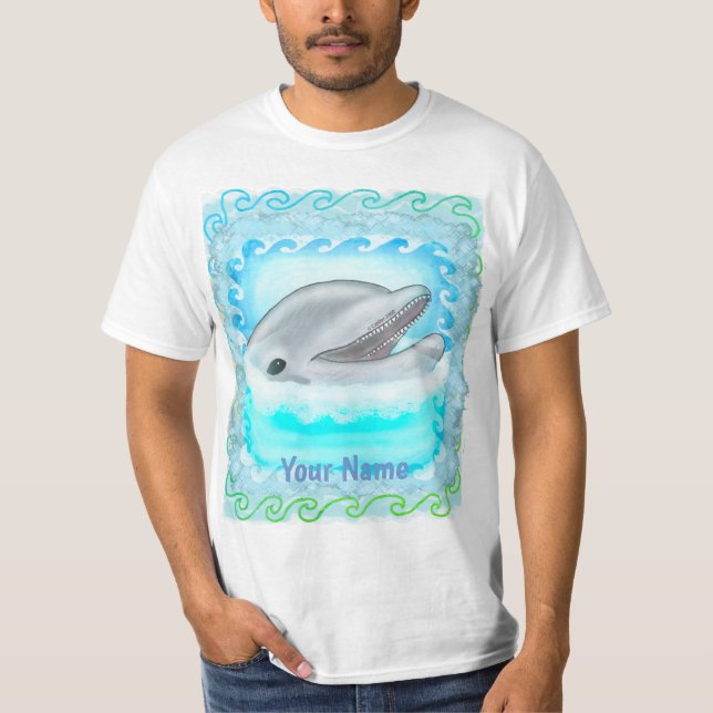 Dolphin Play  t-shirt (Framsida)
