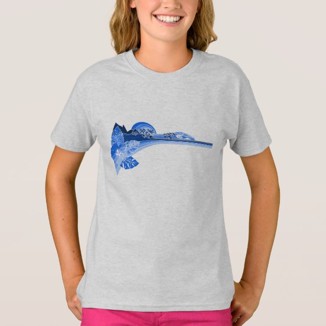 Dolphin Point Hawaiian Stripe Band T-shirt (Framsida)