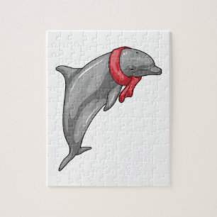 Dolphin Scarf Pussel