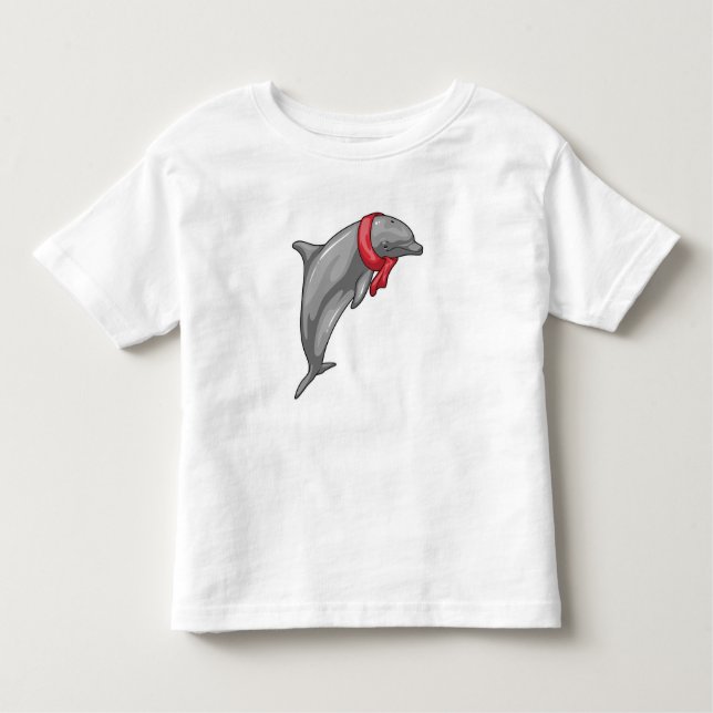 Dolphin Scarf T Shirt (Framsida)