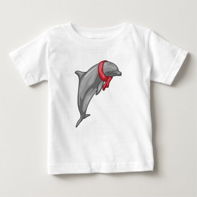 Dolphin Scarf T Shirt (Framsida)
