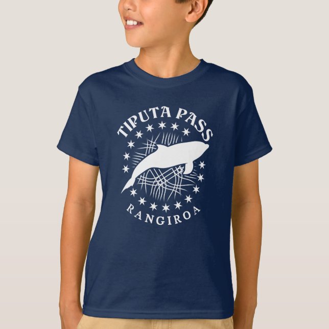 Dolphin Scuba Dykning Rangiroa Lagun - Tiputa Pass T Shirt (Framsida)