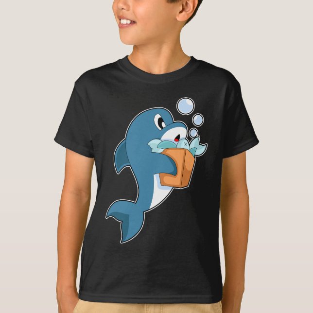 Dolphin Shopping bag Fish T Shirt (Framsida)