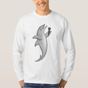 Dolphin Singer Microphone T Shirt