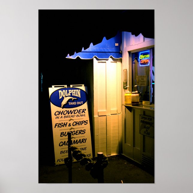 Dolphin ska gå ut nattetid i Santa Cruz Poster (Framsidan)